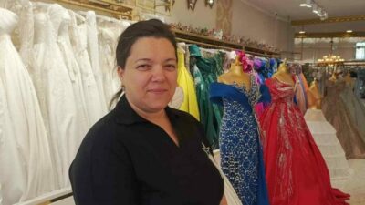 Bursa’da bir modacı, sattığı ve sınırlı süre kullanılan gelinlik ve