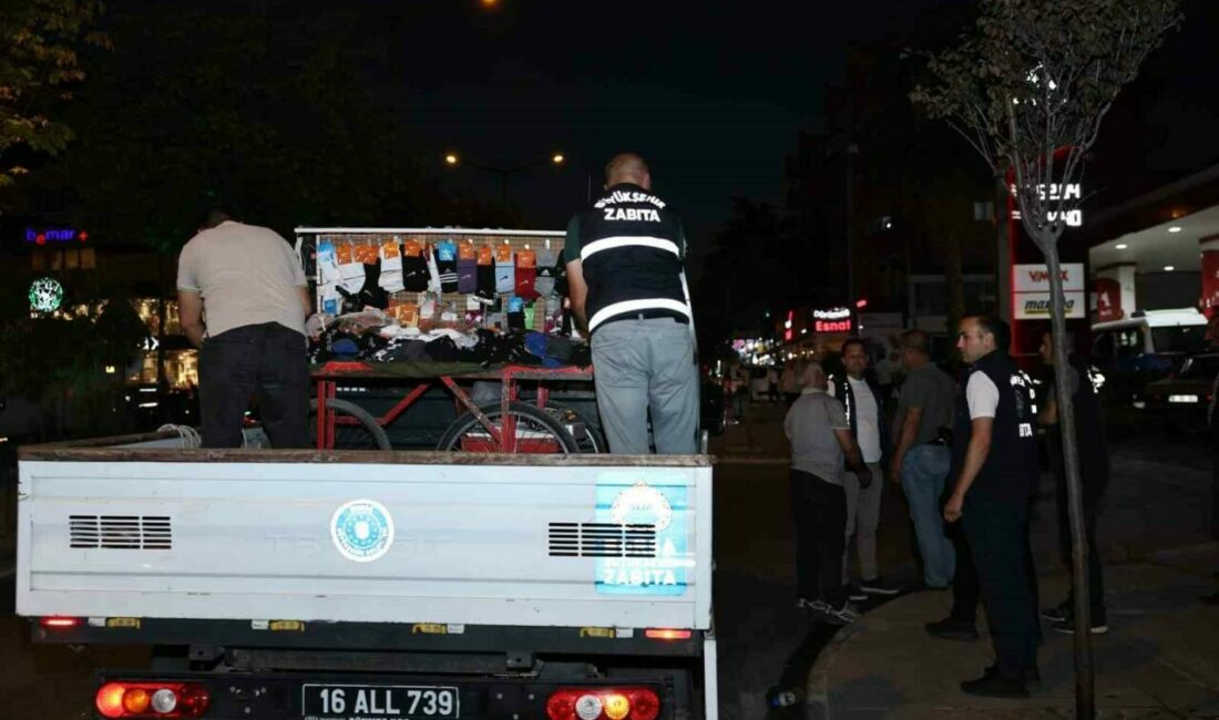 Nilüfer Belediyesi ve Bursa Büyükşehir Belediyesi zabıta ekipleri, kentin farklı