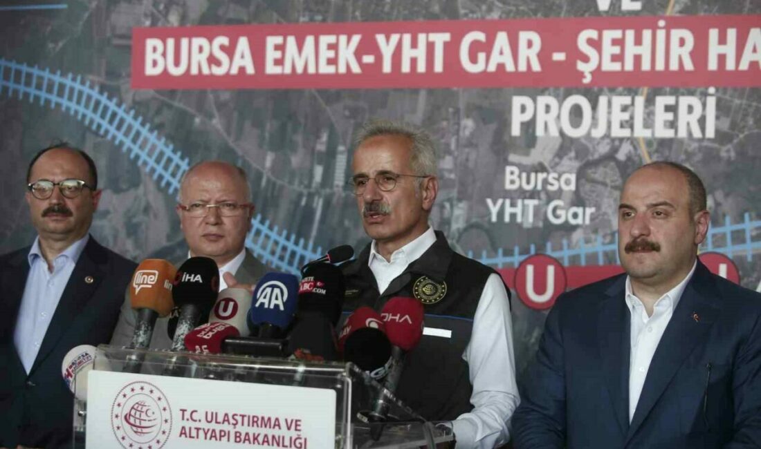Ulaştırma ve Altyapı Bakanı Abdulkadir Uraloğlu, Bursa’da yapım aşamasındaki Yüksek