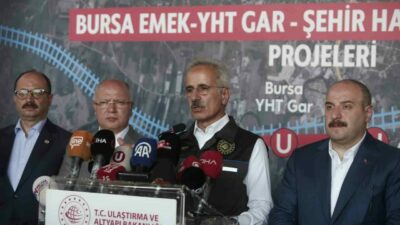 Ulaştırma ve Altyapı Bakanı Abdulkadir Uraloğlu, Bursa’da yapım aşamasındaki Yüksek