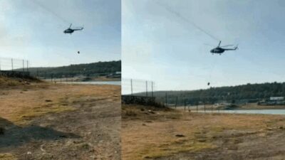 Bursa’nın Nilüfer ilçesinde çıkan orman yangına müdahale eden jandarma pilotu,