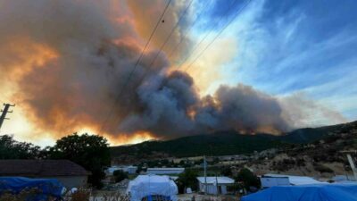 Bursa’nın Yenişehir ilçesinde çıkan orman yangınları Fethiye ve Seymen köyleri