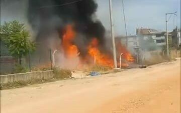 Bursa’nın İnegöl ilçesinde faaliyet gösteren araç denetim istasyonu yanındaki atıl