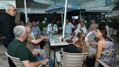 Nilüfer Belediye Başkanı Şadi Özdemir, Ertuğrul Mahallesi sakinleri ile bir