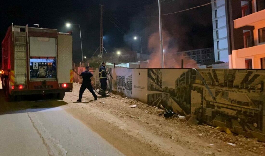 Bekçi inşaatta ateş yaktı mahalle ayağa kalktı Bursa’nın İnegöl ilçesinde yapımı devam eden site inşaatında bekçi tarafından