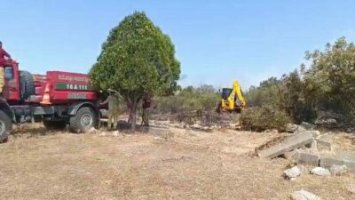 Bursa’nın Nilüfer ilçesi Başköy mevkiinde çıkan orman yangını kontrol altına