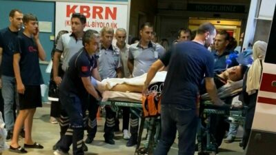 Bursa’nın İnegöl ilçesinde motosiklet ile bisikletin çarpıştığı kazada 1’i ağır