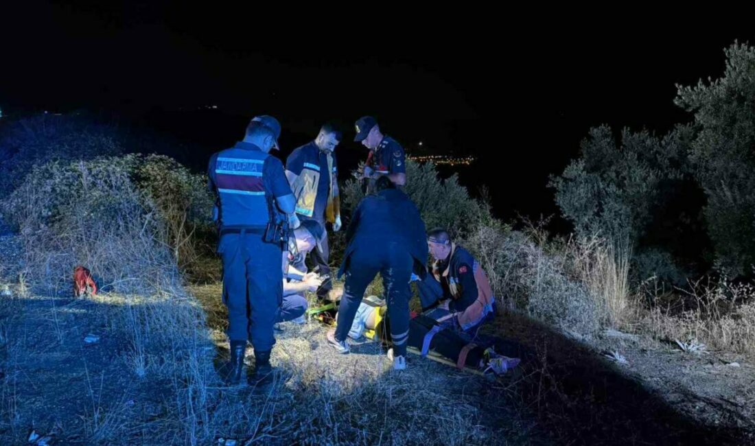 Bursa’da meydana gelen kazada şarampole yuvarlanan motosikletin sürücüsü yaralandı. Yaralı