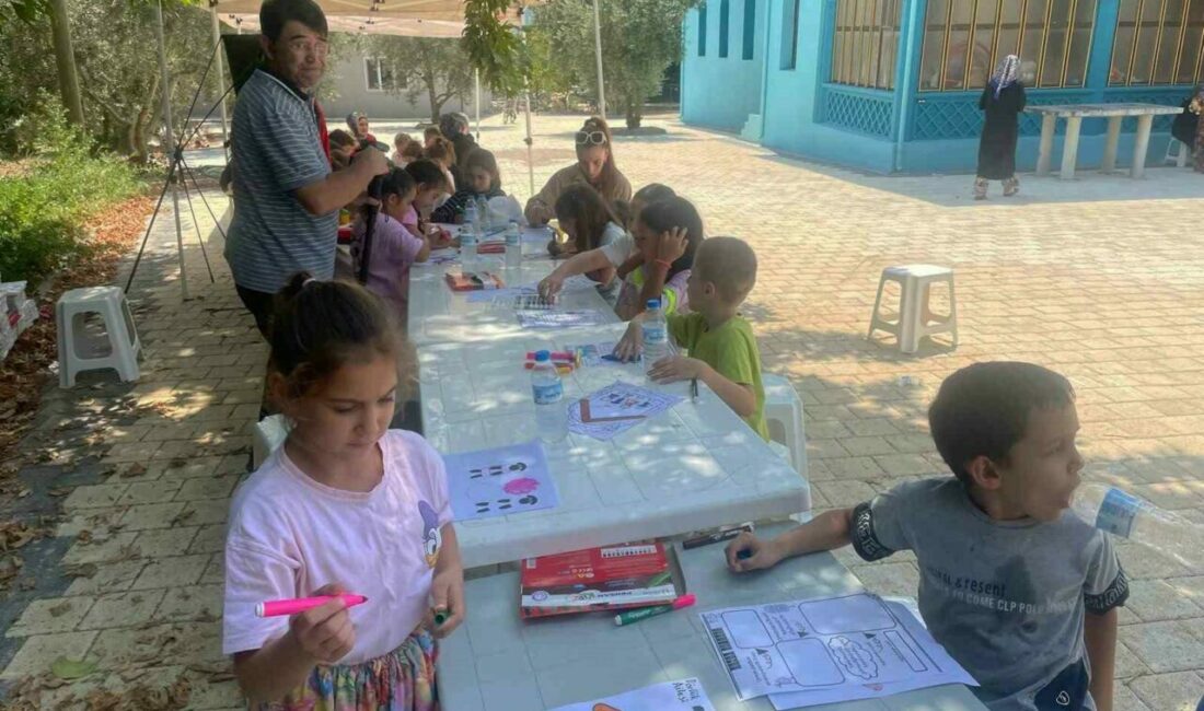 Bursalı çocuklar “gri” rengi sevmedi Bursa’nın Gürsu ilçesinde orman yangınından etkilenen Karahıdır Mahallesi’ndeki çocuklar griye