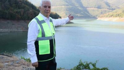 Nilüfer Barajı’nın tamamen kuruduğu, Doğancı Barajı’nın kritik seviyelere indiği Bursa’da