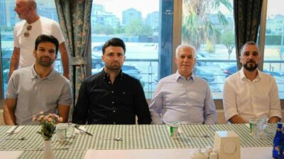 Bursa Büyükşehir Belediye Başkanı Mustafa Bozbey, Başkan Enes Çelik ve
