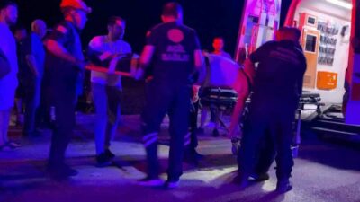 Bursa’nın İnegöl ilçesinde damadının aracıyla kaçan adam tarlaya uçtu, sürücü