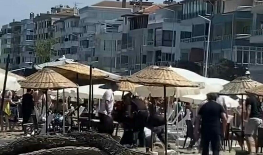 Halk plajında şezlong kavgası: Zabıta ile para toplayanlar arasında arbede çıktı Bursa’da halkın ücretsiz yararlanması gereken plajda izinsiz şekilde şezlong koyup