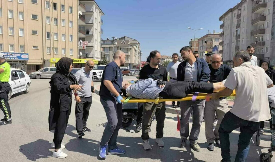 Bursa’nın İnegöl ilçesinde meydana gelen kazada hafif ticari araç ile