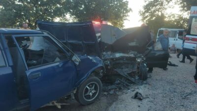 Bursa’nın Mustafakemalpaşa ilçesine bağlı Körekem Mahallesi yakınlarında meydana gelen trafik