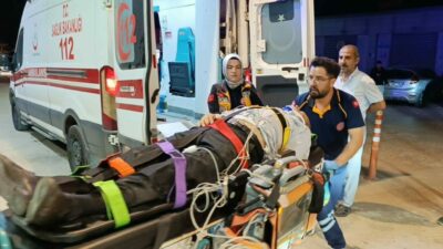 Bursa’nın İnegöl ilçesinde meydana gelen tek taraflı kazada 2 kişi