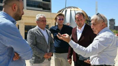 Bursa’nın Nilüfer ilçesinde yapımı devam eden Baise Gazioğlu Bosut Ortaokulu