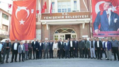 Bursa Büyükşehir Belediye Başkanı Mustafa Bozbey, Yenişehir Belediye Başkanı Ercan