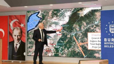 Bursa Büyükşehir Belediye Başkanı Mustafa Bozbey, su seviyesinin Doğancı’da yüzde