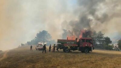 Bursa’da ormanlık alanda çıkan yangın, kontrol altına alındı. Yangın, Orhaneli