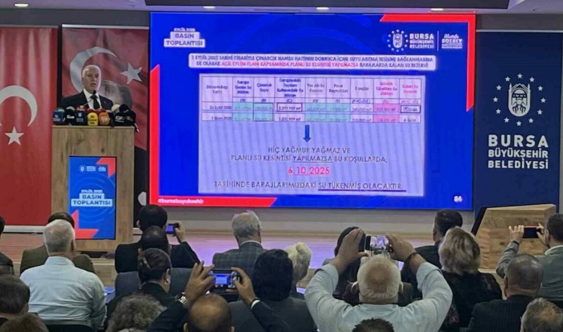 Bursa’nın 6 günlük suyu kaldı Yaşanan kuraklık ve su kaynaklarının kurumaya başlamasını üzülerek dile getiren