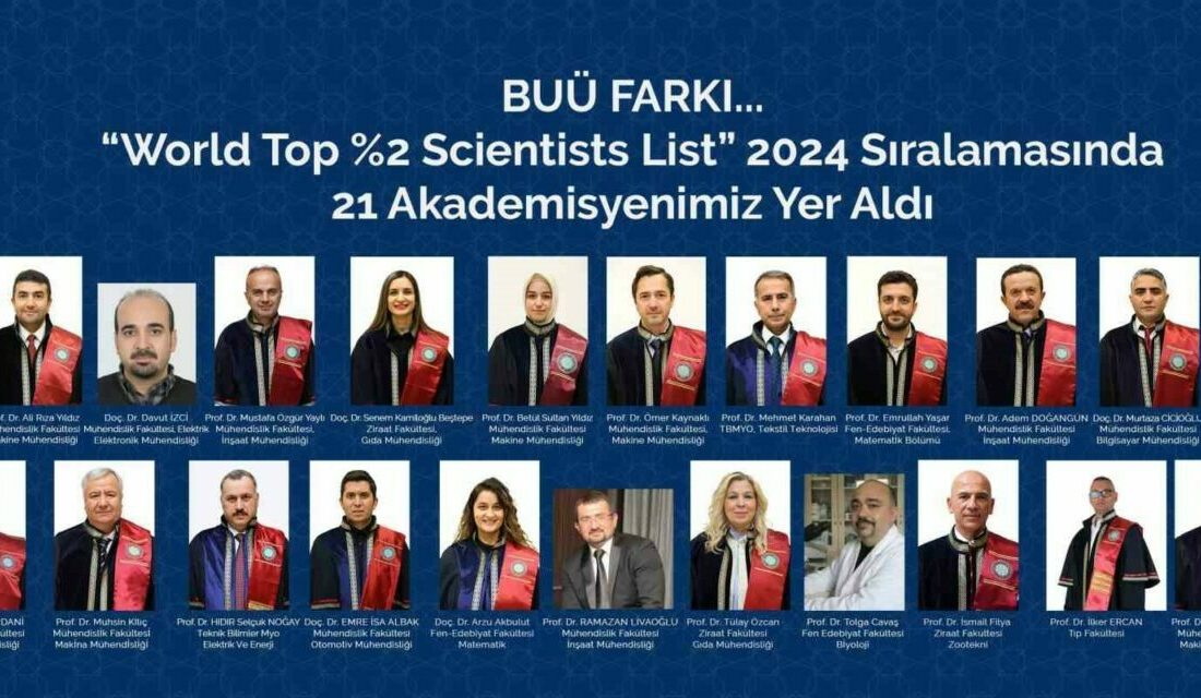 Türkiye’deki 23 araştırma üniversitesi arasında yer alan Bursa Uludağ Üniversitesi