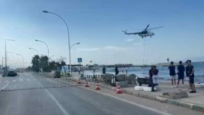 Bursa’da televizyon vericilerinin bulunduğu Gündoğdu köyündeki ormanlık alanda çıkan yangına