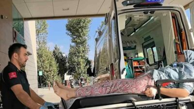 Bursa’nın İnegöl ilçesinde bulunan küçükbaş hayvan çiftliğinde yangın çıktı. 1