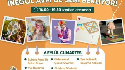 İnegöl AVM, Eylül ayı programını açıkladı. Okula dönüş şenliğinden bilim