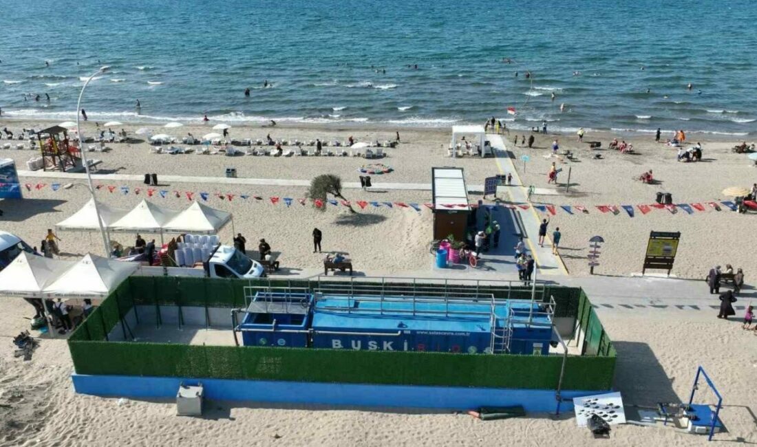 Mavi bayraklı sahile çifte koruma Bursa Büyükşehir Belediyesi, Marmara Denizi’ni korumak adına önemli bir yatırıma