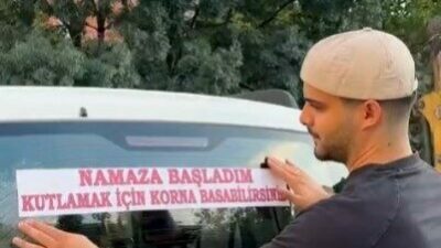 Bursa’nın İnegöl ilçesinde bir genç sosyal deney amaçlı kullandığı aracın