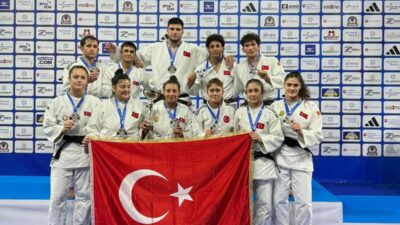 Slovakya’da düzenlenen Avrupa Gençler Judo Takımlar Şampiyonası’nda milli takım ikincilik