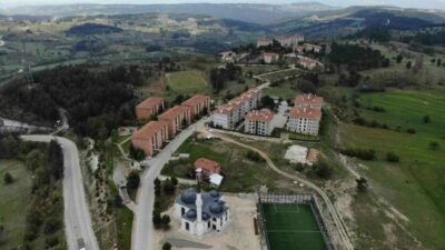 Bursa’da bir site bahçesinde yavru ayılar görülmesi üzerine yönetim, site