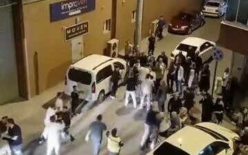 Bursa’nın Yıldırım ilçesinde gerçekleşen sünnet düğününde kalabalık grup arasında kavga