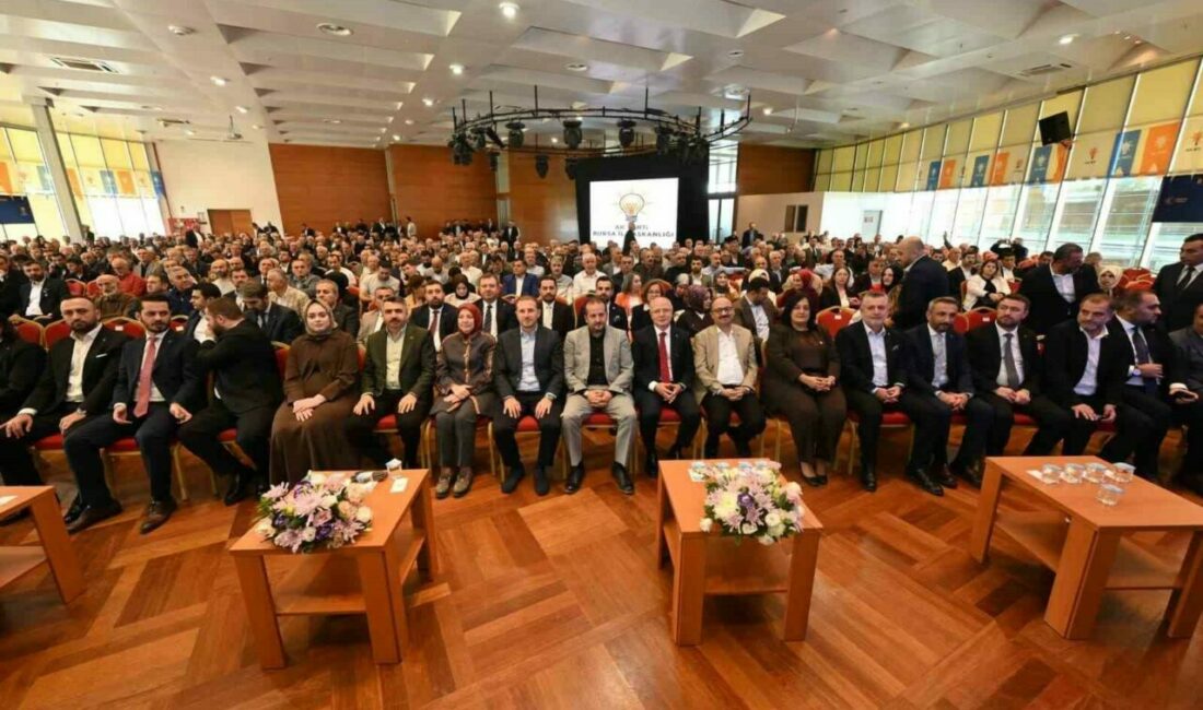Başkan Gürkan: “Mahalle başkanları, partinin sahadaki kalbidir” AK Parti Bursa İl Başkanlığı’nın 60. İl Danışma Meclisi toplantısında