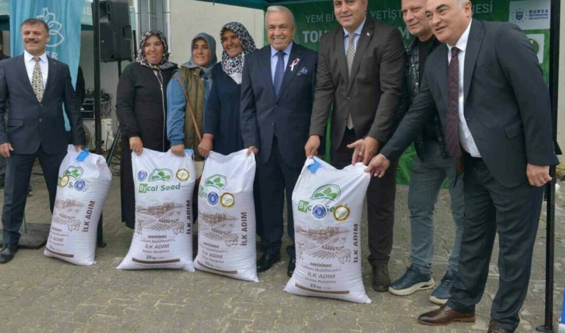 Bursa’da tohumdan hasada her zaman çiftçinin yanında olan Büyükşehir Belediyesi,