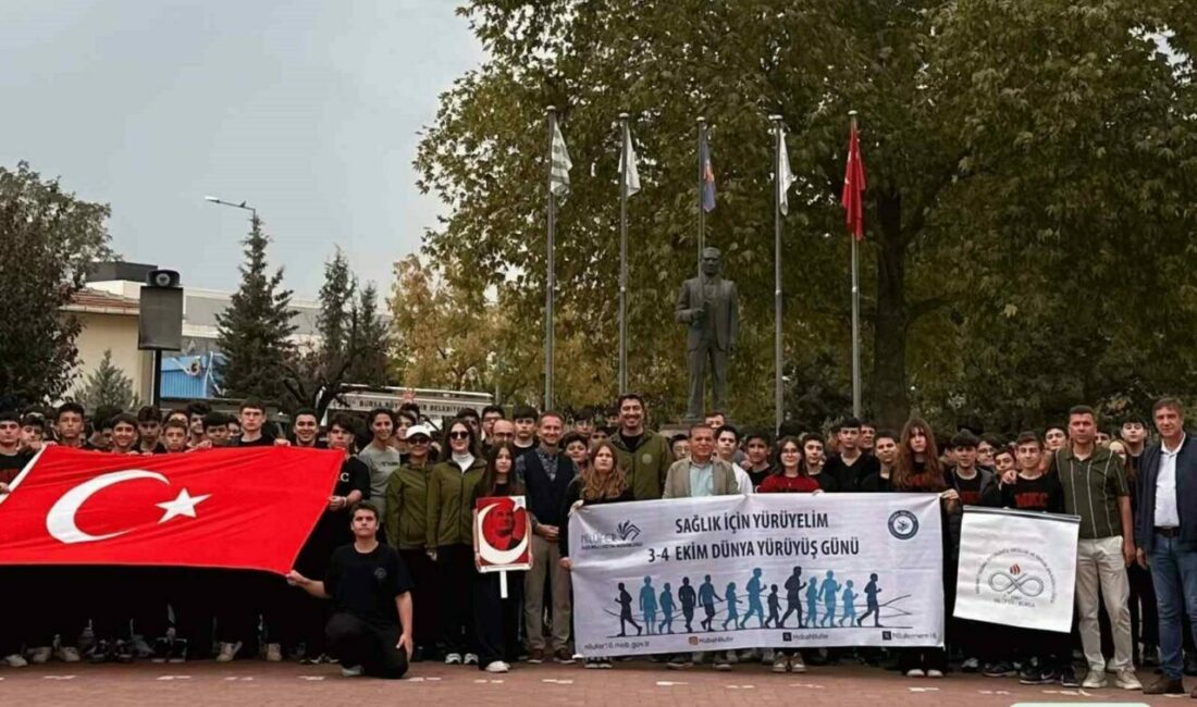“Dünya yürüyüş günü” kapsamında Bursa İl Milli Eğitim Müdürlüğü İşyeri