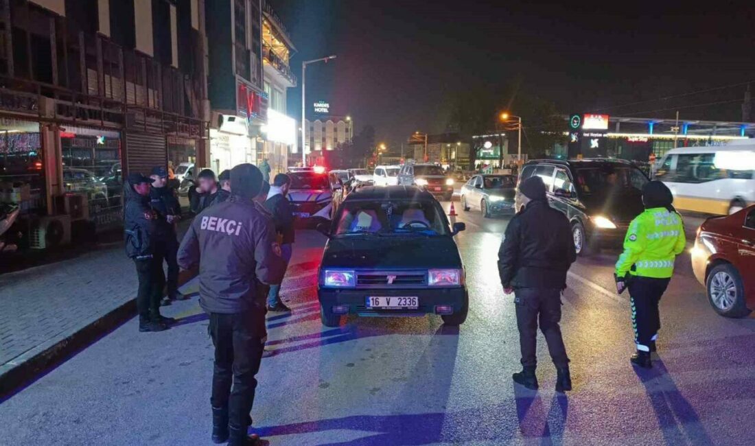 Bursa’da polis ekipleri, kentin farklı noktalarında huzur ve güven uygulaması