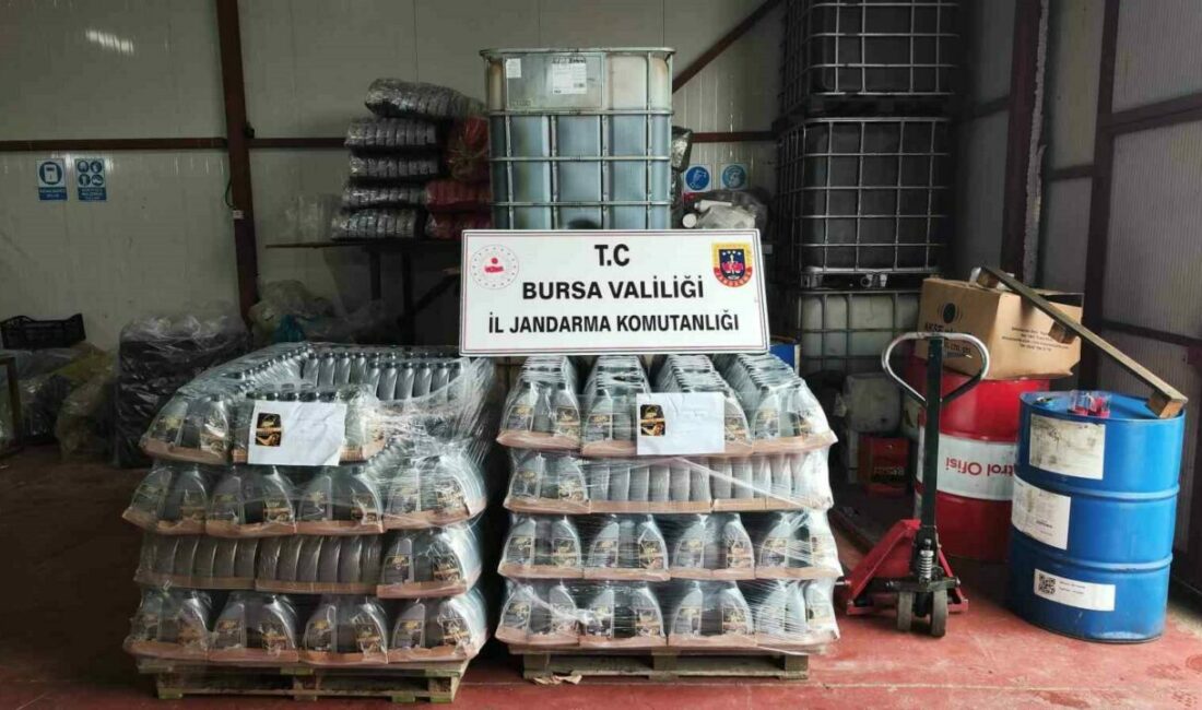 Bursa’da kaçak motor yağı üretimi Bursa’nın Mudanya İlçesinde kaçak motor yağı bulunan depoya jandarma ekipleri