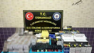 Bursa’nın Osmangazi ilçesinde kaçak tütün mamullerine yönelik düzenlenen operasyonda çok