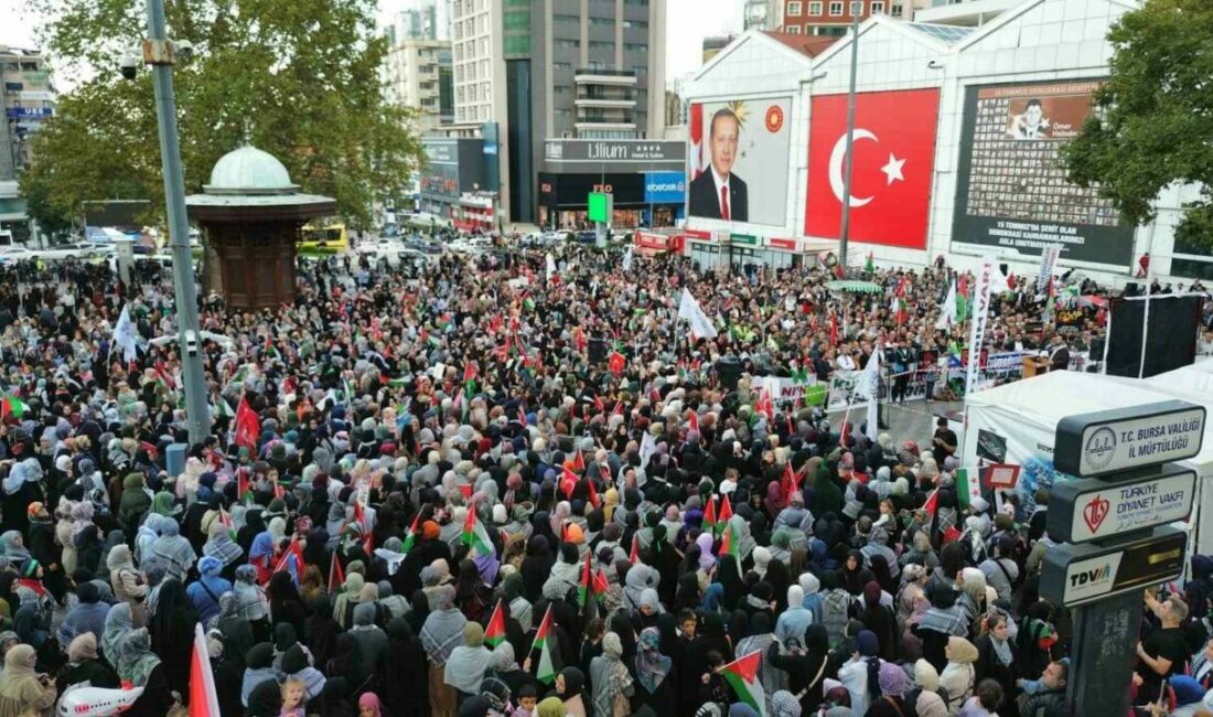 Bursa’da Gazze Dayanışma Platformu ve Bursa Gönüllü Kuruluşlar Platformu öncülüğünde