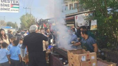 Bursa’nın İnegöl ilçesine bağlı Çeltikçi Mahallesi’nde, Gazze halkına destek hedefiyle