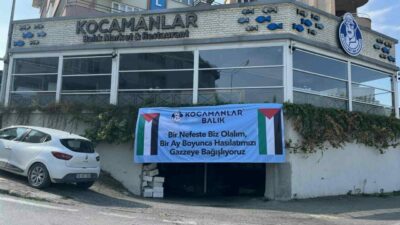 Bursa’da bir balıkçı 5 restoranında 1 ayda kazanacağı hasılatı, Gazze