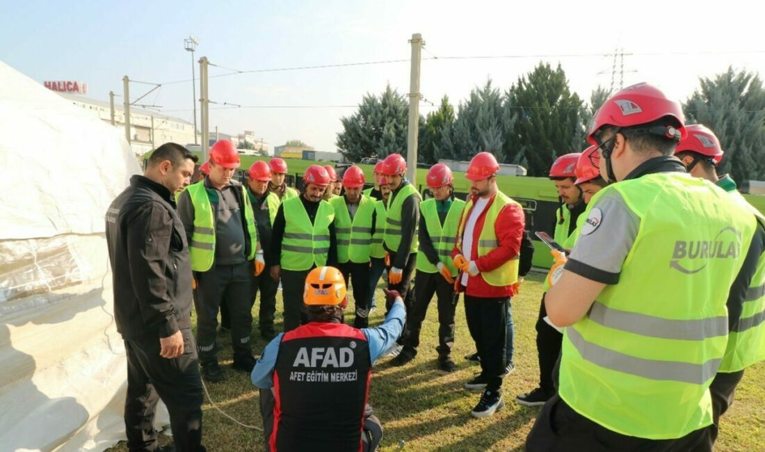 Burulaş afetlere hazırlıkta gücünü artırıyor Bursa Büyükşehir Belediyesi iştiraki Burulaş muhtemel afet ve acil durumlara