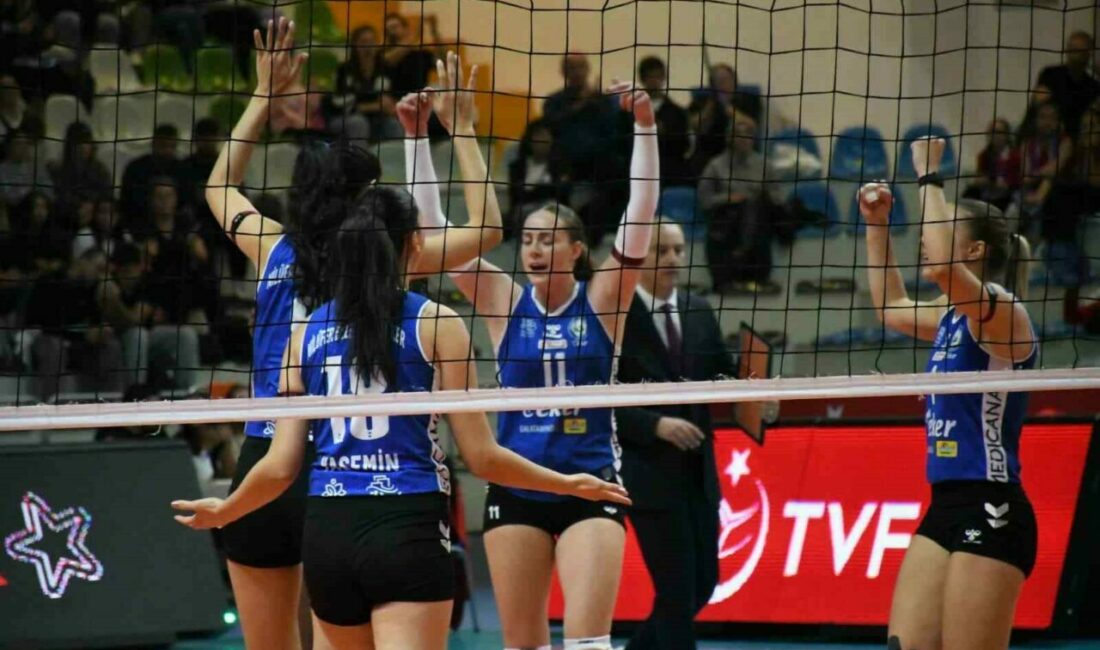 Nilüfer Belediyespor Aras Spor’u 3-2 mağlup etti Nilüfer Belediyespor Eker Kadın Voleybol Takımı, Vodafone Sultanlar Ligi’nin 2’nci