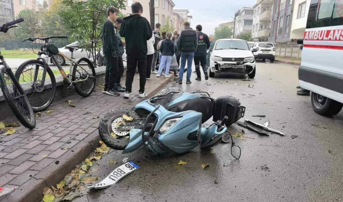 Otomobil ile çarpışan motosikletli yaralandı Bursa’nın İnegöl ilçesinde meydana gelen kazada otomobil ile çarpışan motosikletin