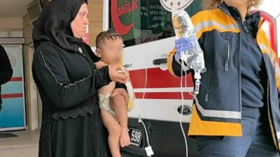 Bursa’nın İnegöl ilçesinde meydana gelen olayda bahçede yakılan ateşin üzerine