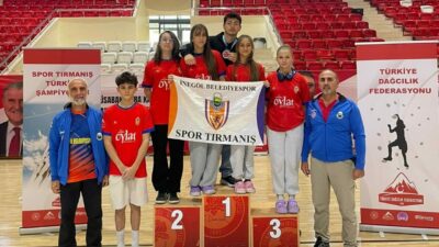 Isparta’da yapılan Boulder Türkiye Şampiyonasında İnegöl Belediye Spor Kulübü sporcuları