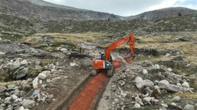 Büyükşehir Belediyesi tarafından Uludağ’ın Kırkpınar bölgesinde ömrünü tamamlayan 32 yıllık