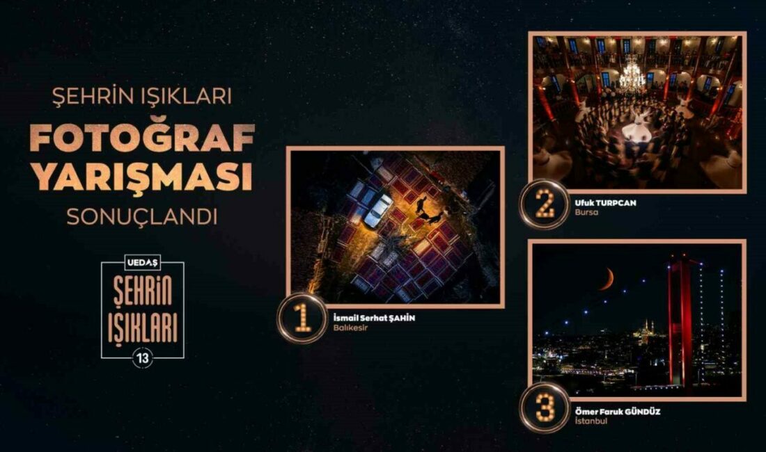 Uluslararası Şehrin Işıkları Fotoğraf Yarışması’nda kazananlar açıklandı Güney Marmara’da elektrik dağıtım hizmeti sunan Uludağ Elektrik Dağıtım (UEDAŞ),